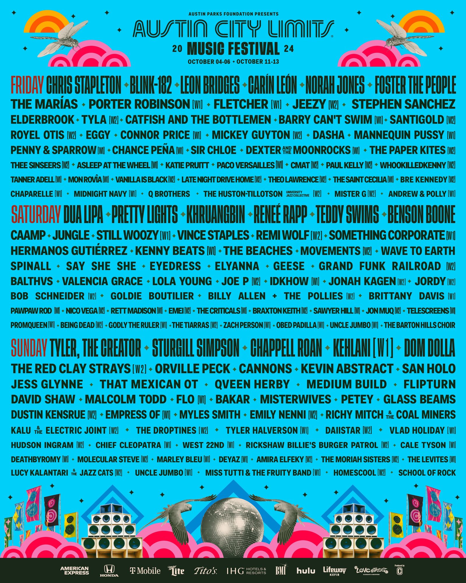 Austin City Limits Festival 2024: Lineup Announced – Onstage Magazine.com